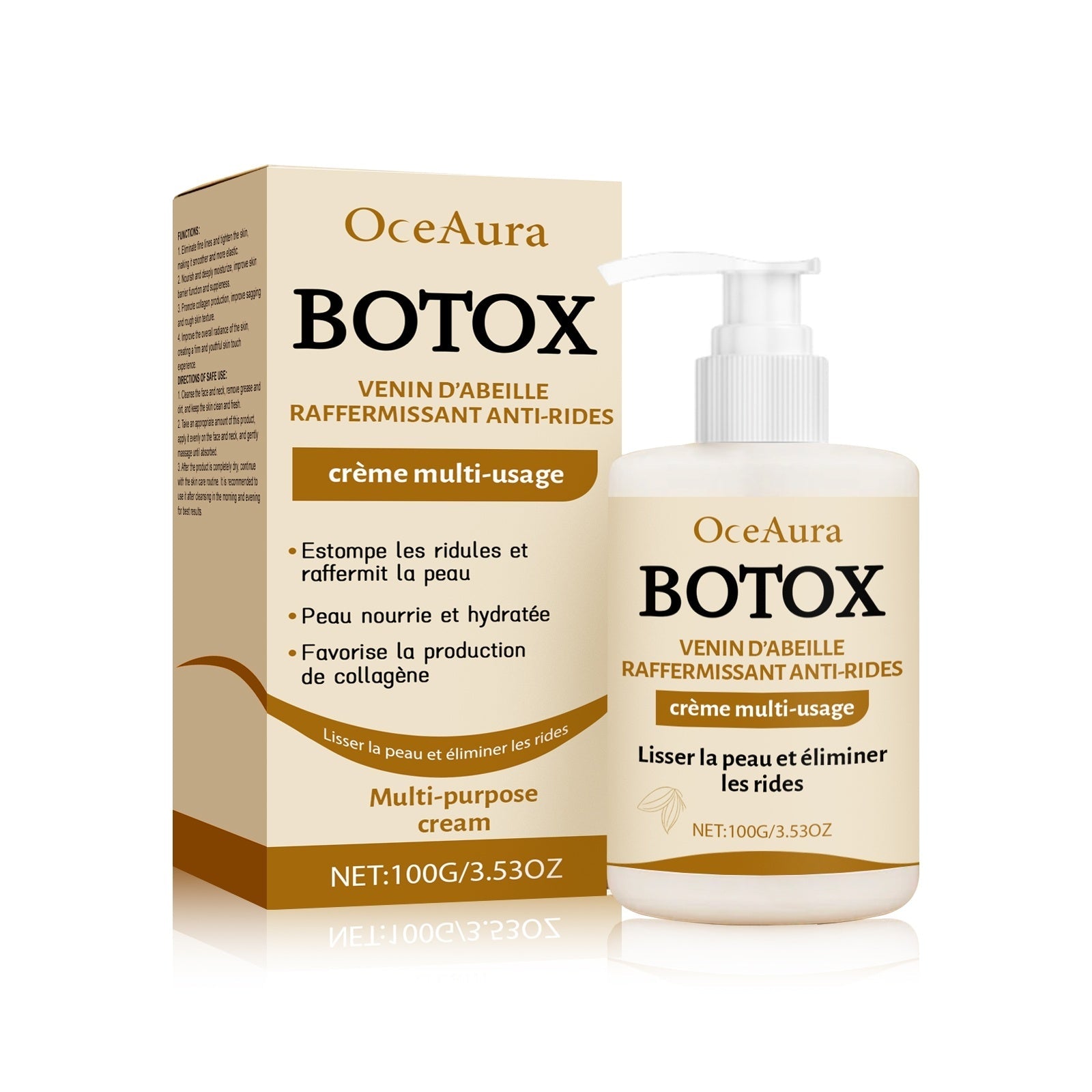 Bee Venom Face Cream Anti Aging Moisturizer with Peptides and Hydration - Teleplus bee venom