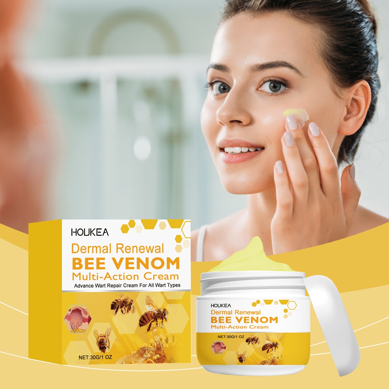 Bee Venom Facial Skin Cream with Mild Ingredients to Relieve Body Discomfort - Teleplus facial skin cream mild