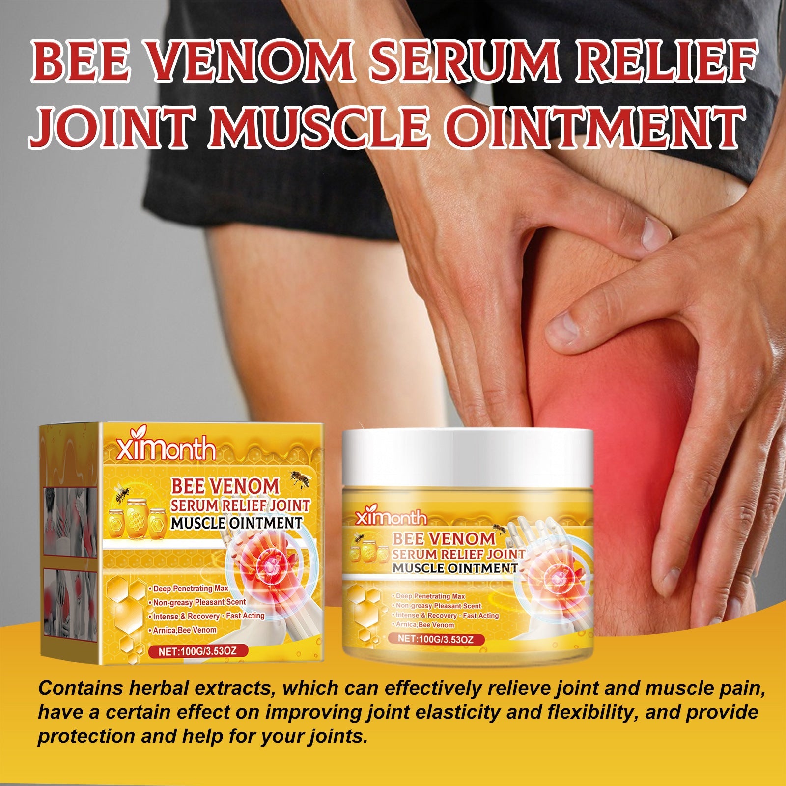 Bee Venom Joint Neck Cream with Arnica Montana Extract for Pain Relief 100g - Teleplus neck cream joint bee venom