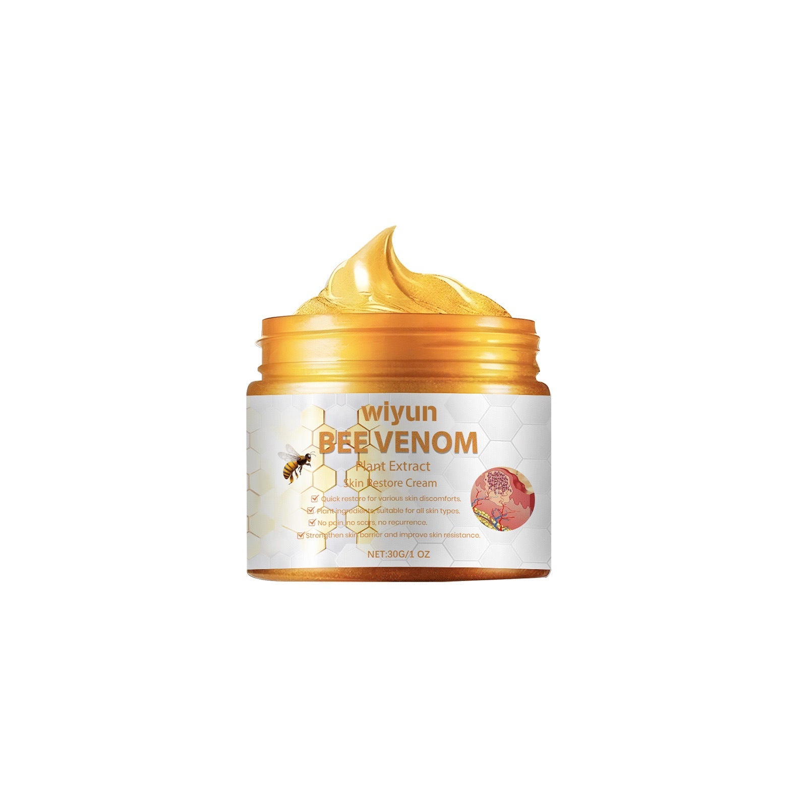 Bee Venom Repair Cream for Moisturizing and Nourishing Facial Care - Teleplus bee venom repair cream moisturizing