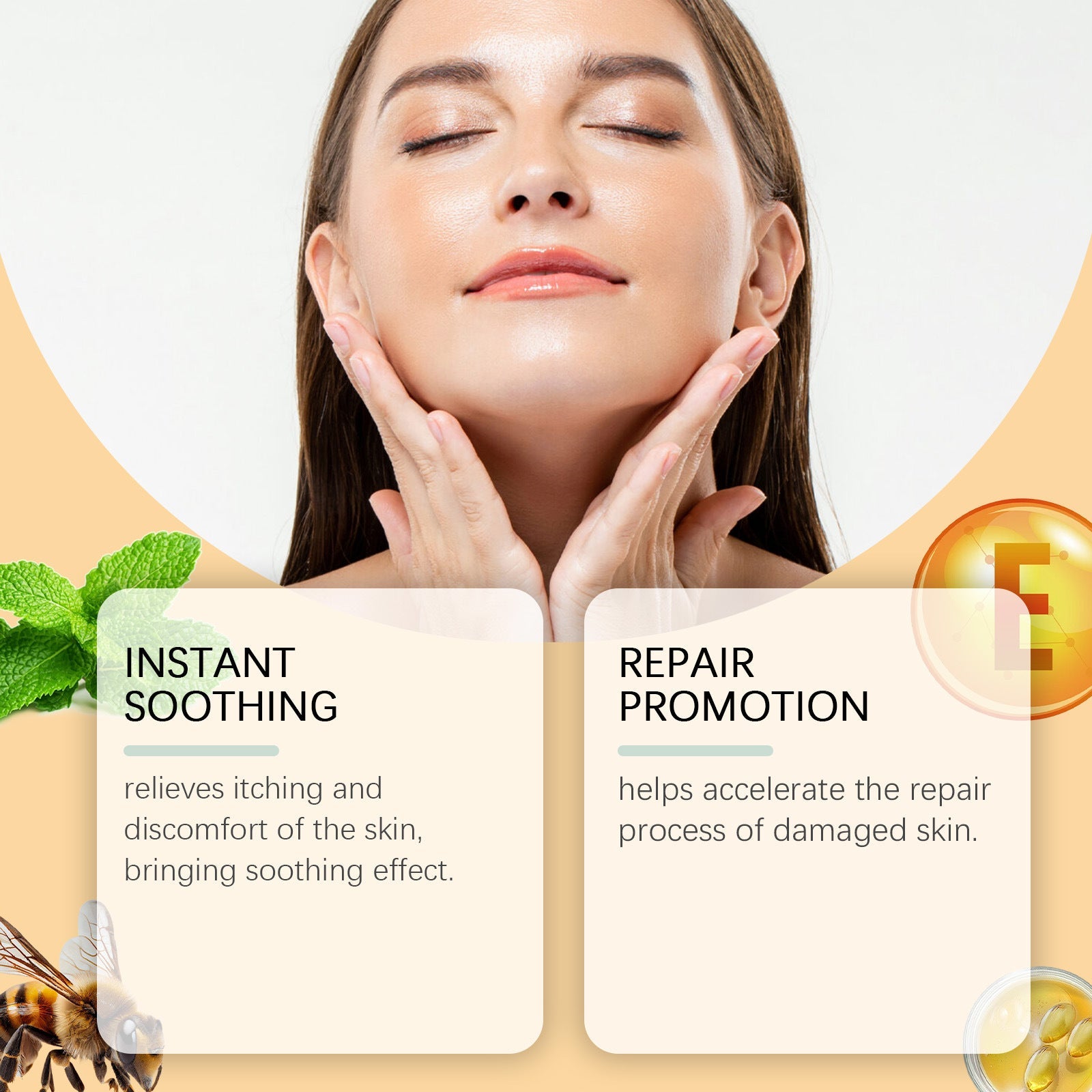 Bee Venom Repair Cream for Moisturizing and Nourishing Facial Care - Teleplus bee venom repair cream moisturizing