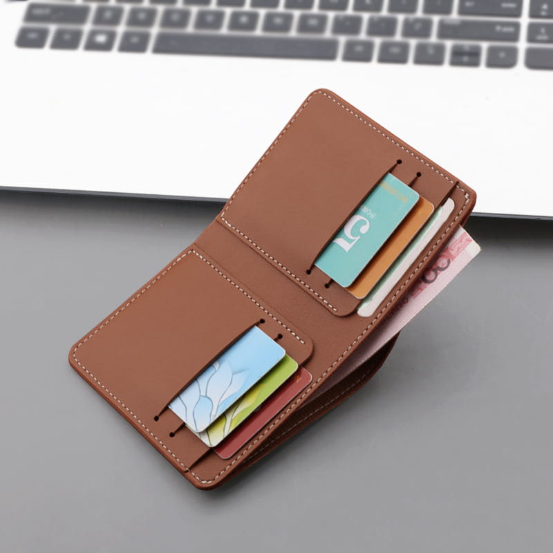 Fashion Personality Vertical Wallet in PU Leather with 20%