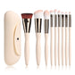 Beige Makeup Brush with Synthetic Fluff for Soft Precise Application - beige makeup brushes synthetic fluff beauty