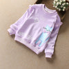 Children's Double Layer Plus Fleece Sweater - Purple