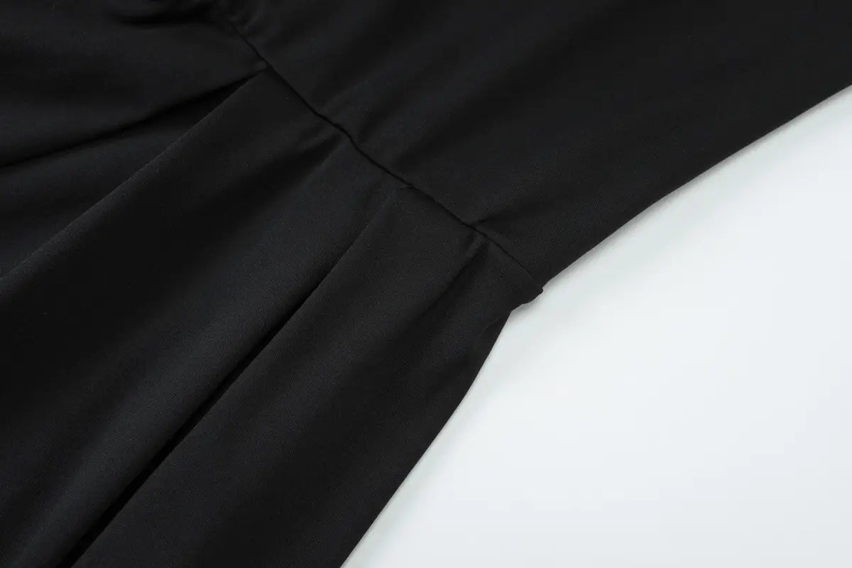 Sleeveless High Waist Midi Dress Milky White Black Blue Polyester S M L