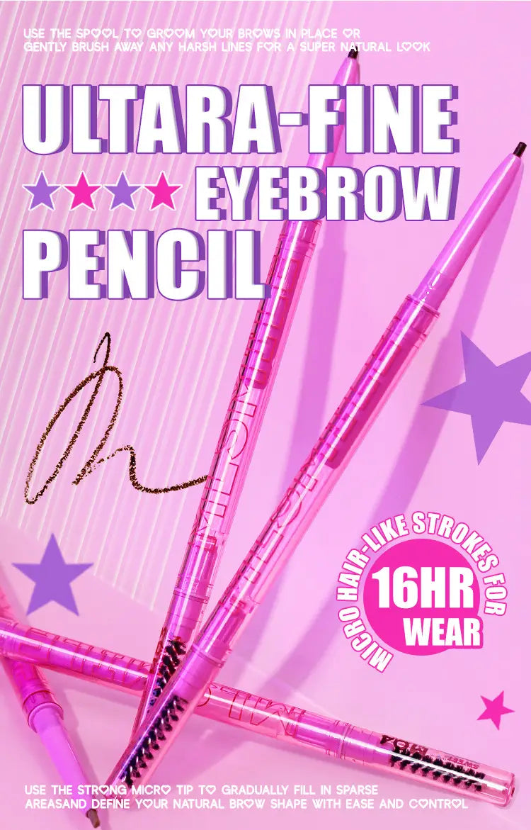 Waterproof Eyebrow Pencil Set with 4 Neutral and Dark Shades