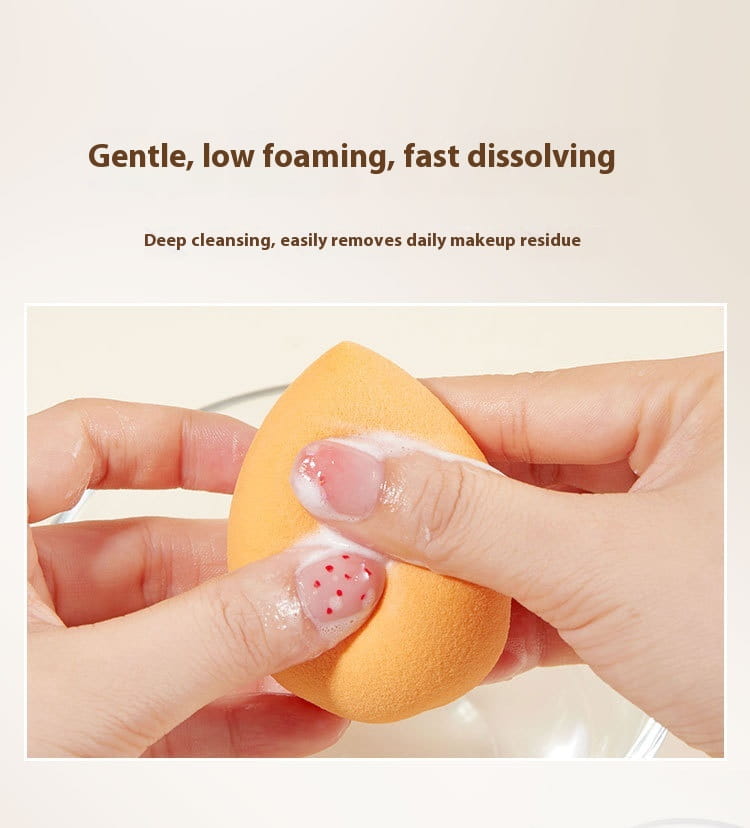 Makeup Brush Powder Puff Cleaner and Wash Free Cleaning Spray Set 80ML