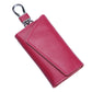 Large Capacity Real Leather Car Key Case - Large Capacity Leather Key Case for Lychee Lovers