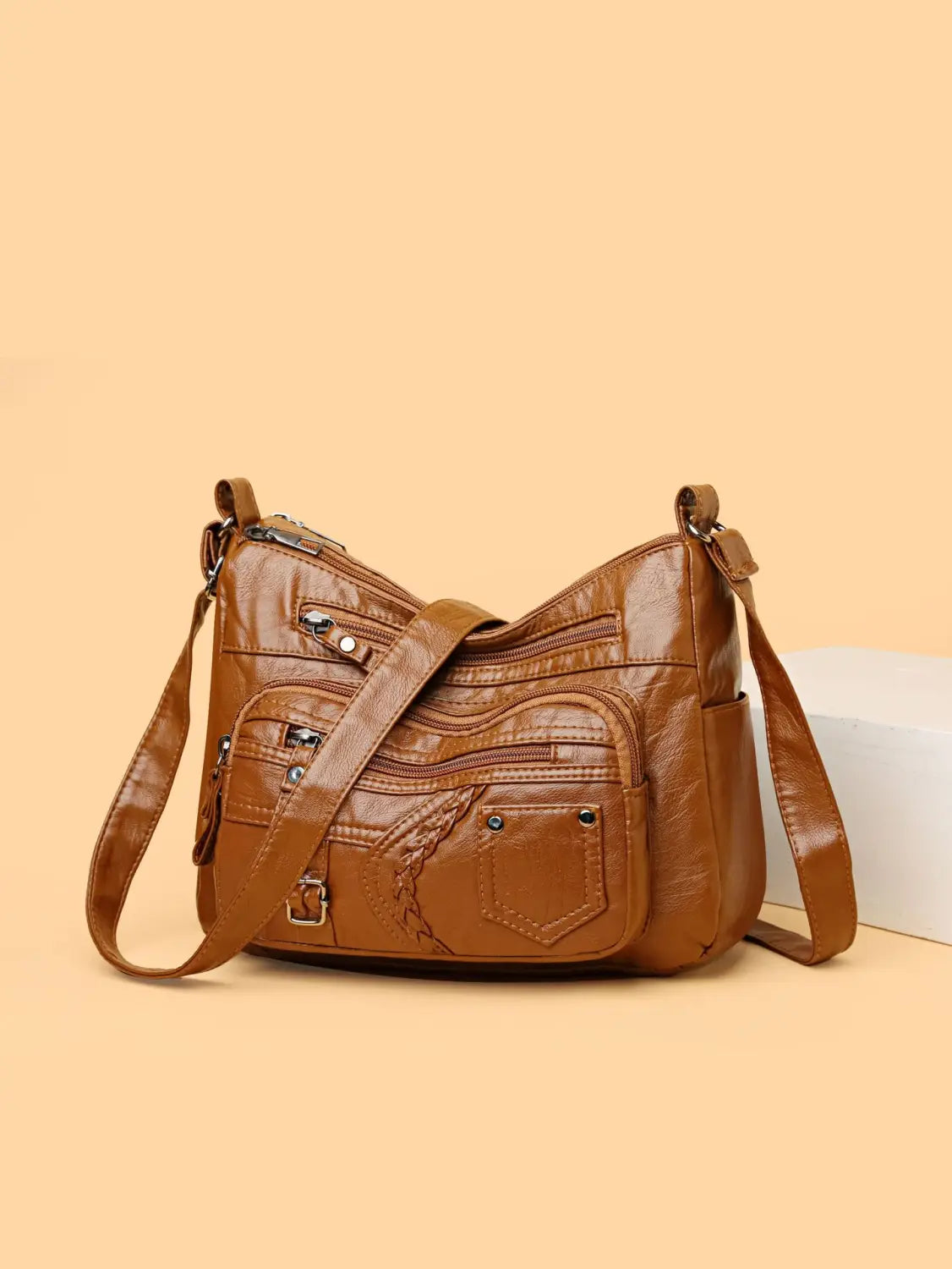 Polyester Crossbody Bag with Sandwich Pocket for United States Shipping
