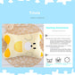 Baby Pillow Detachable Removable Washable Baby Pillow - Huggable Washable Bear Baby Pillow for Tiny Sleepers