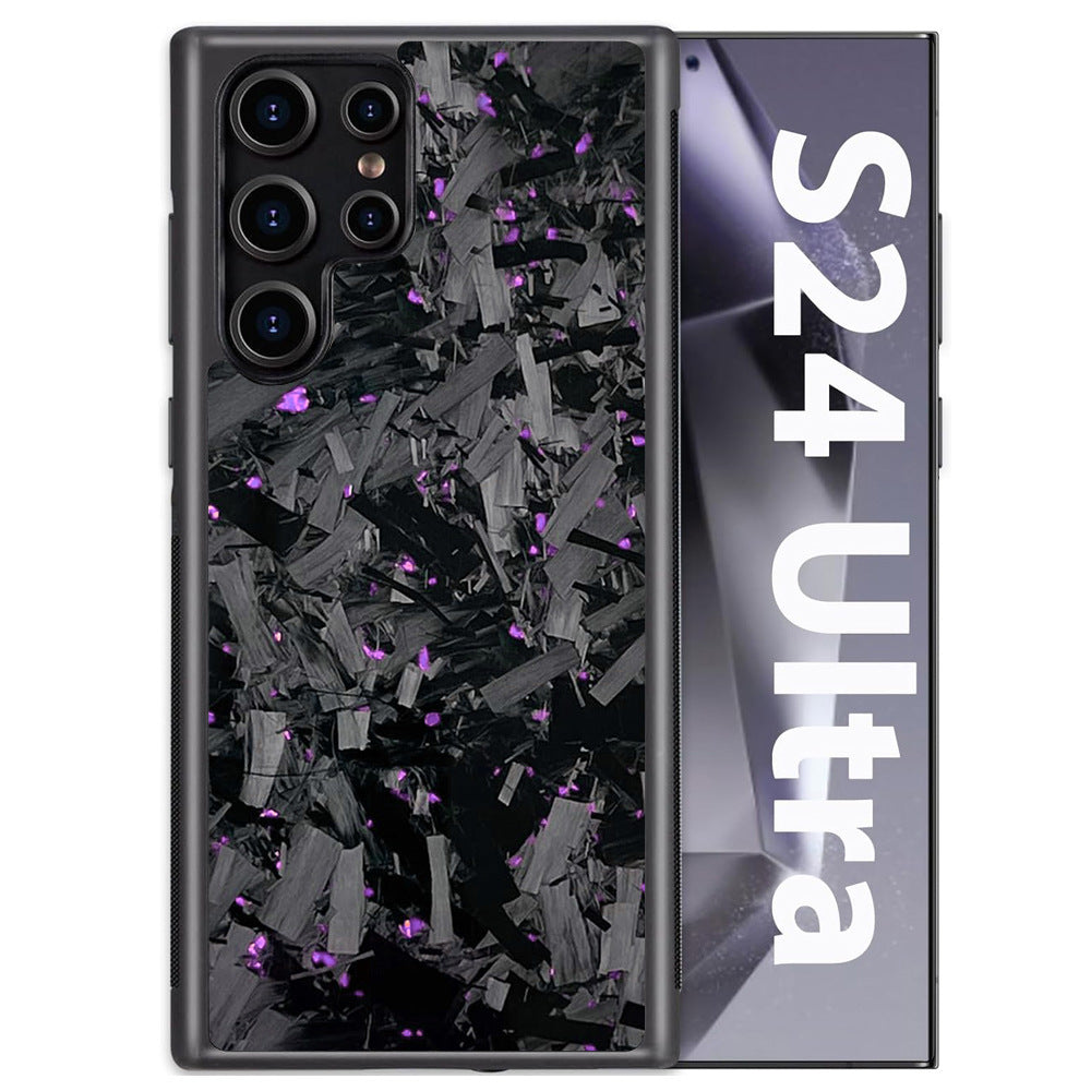 Big Grain Carbon Fiber Magnetic Bracelet with Gold Strap and Color Options