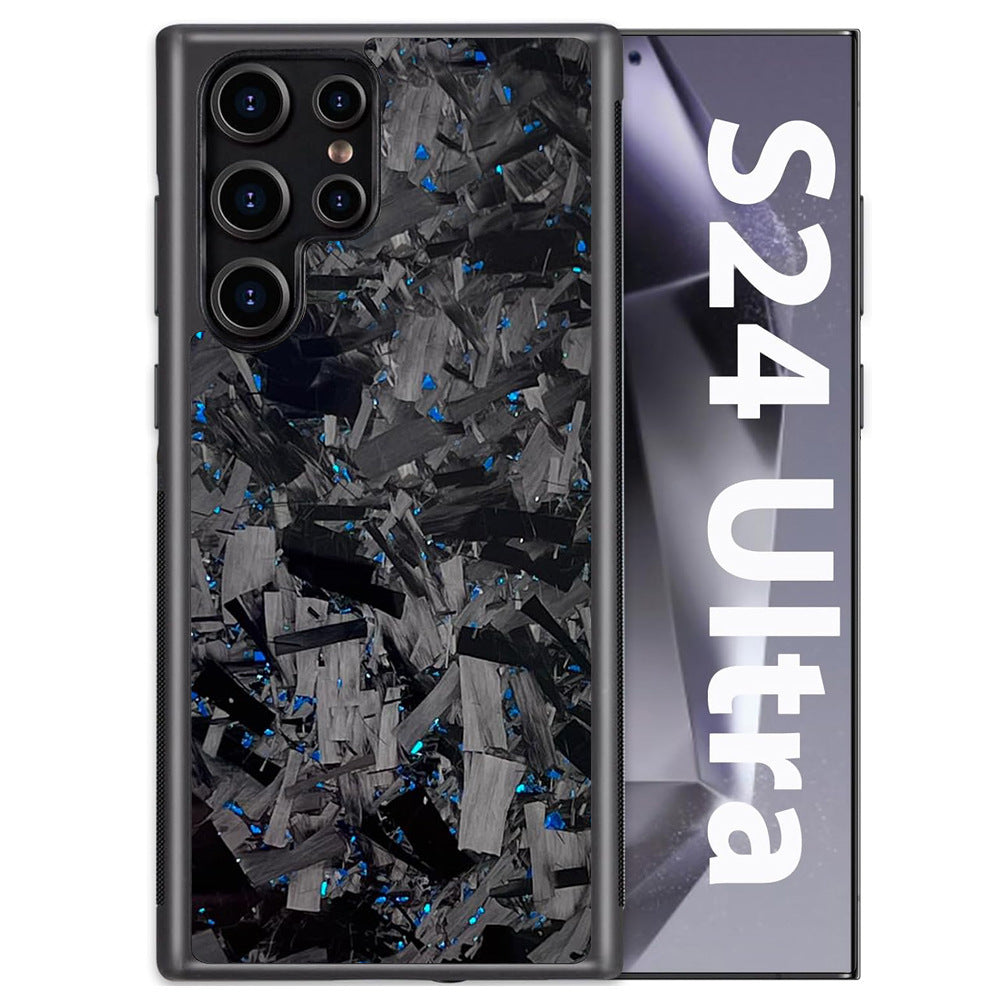 Big Grain Carbon Fiber Magnetic Bracelet with Gold Strap and Color Options