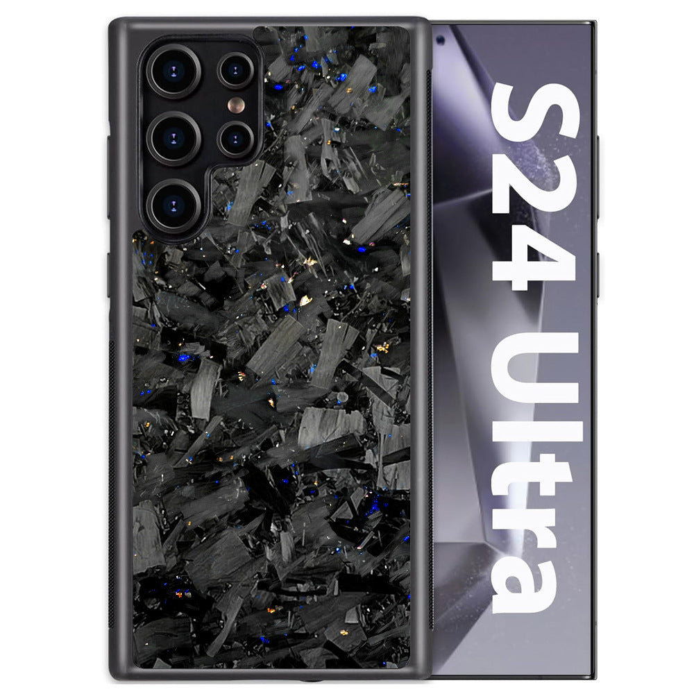 Big Grain Carbon Fiber Magnetic Bracelet with Gold Strap and Color Options - Teleplus big grain carbon fiber gold strap