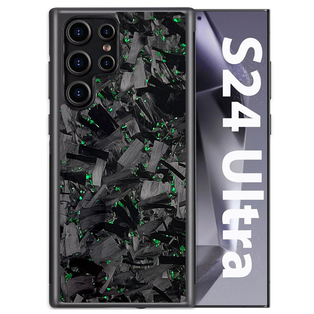 Big Grain Carbon Fiber Magnetic Bracelet with Gold Strap and Color Options