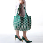 Big Wave Flying Woven Bag with Geometric and Pattern Collection - Teleplus big wave flying woven bag