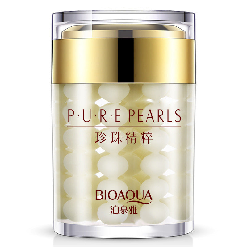 Bioaqua Pearl Essence Moisturizing Smooth Cream for All Skin Types 60g - Teleplus bioaqua pearl essence moisturizing