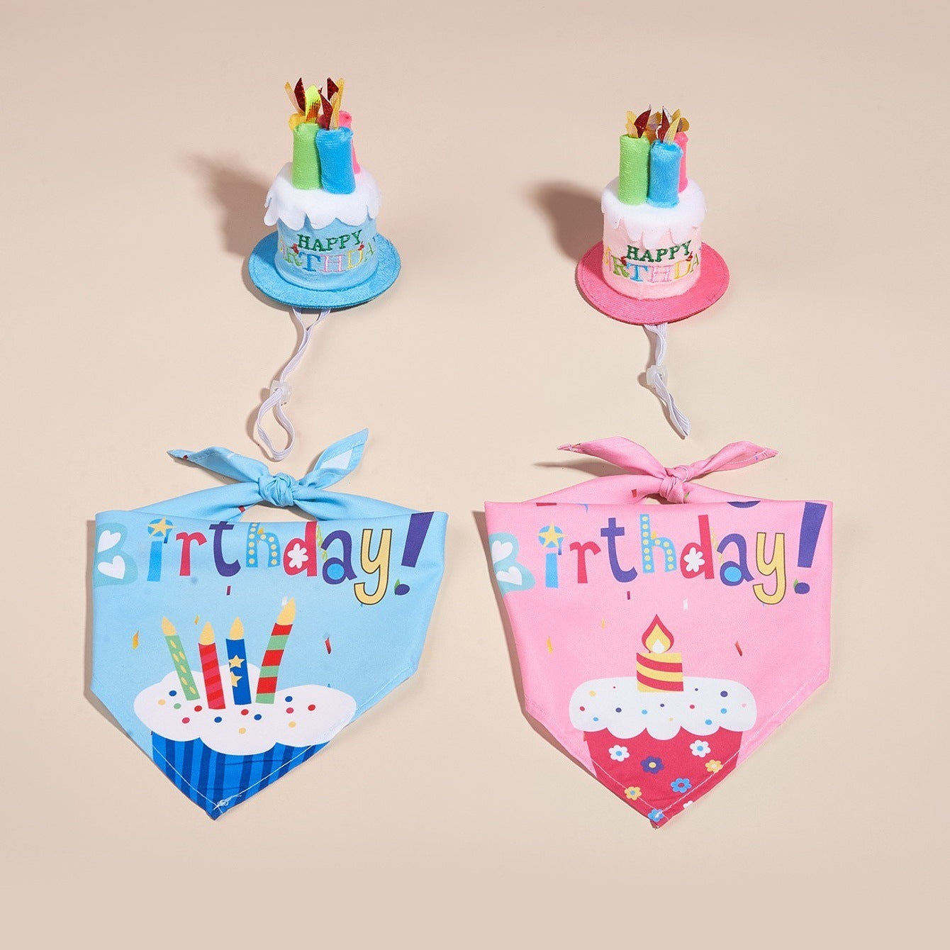 Birthday Hat and Triangle Loose-Leaf Binder Set for Dogs Pets - triangle loose-leaf binder birthday hat