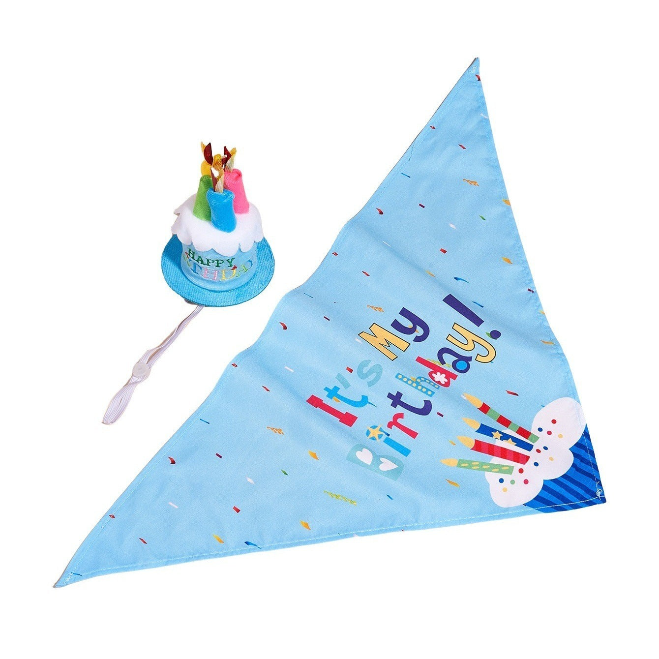 Birthday Hat and Triangle Loose-Leaf Binder Set for Dogs Pets - triangle loose-leaf binder birthday hat