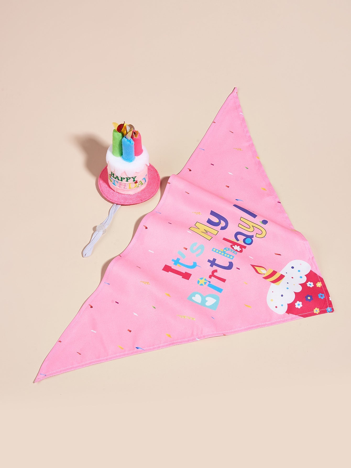 Birthday Hat and Triangle Loose-Leaf Binder Set for Dogs Pets - triangle loose-leaf binder birthday hat
