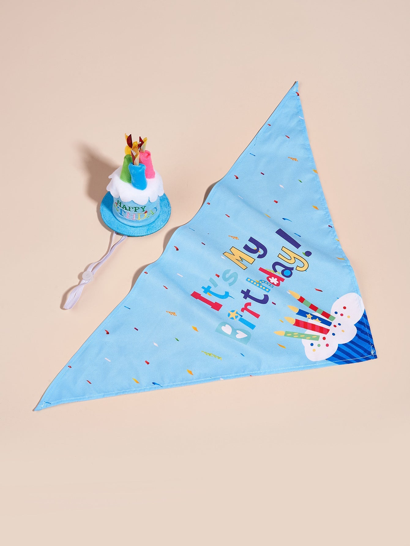 Birthday Hat and Triangle Loose-Leaf Binder Set for Dogs Pets - triangle loose-leaf binder birthday hat