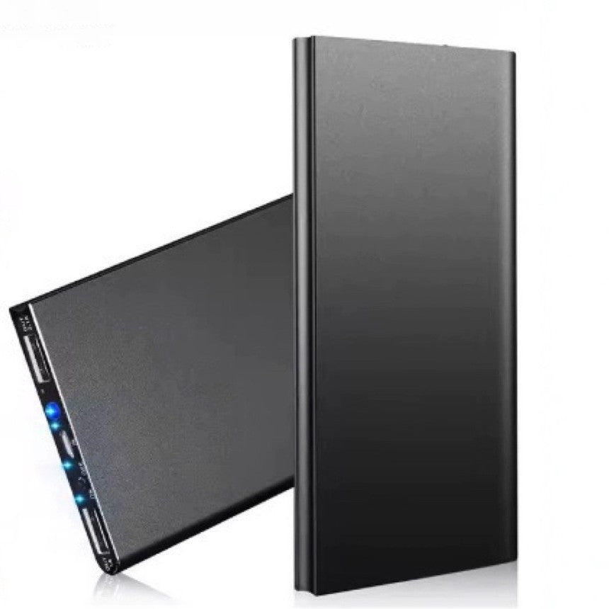 Black Alloy Power Bank 139MM x 66MM 15MM Portable Charging Device - alloy power bank portable charging device 139mm 66mm