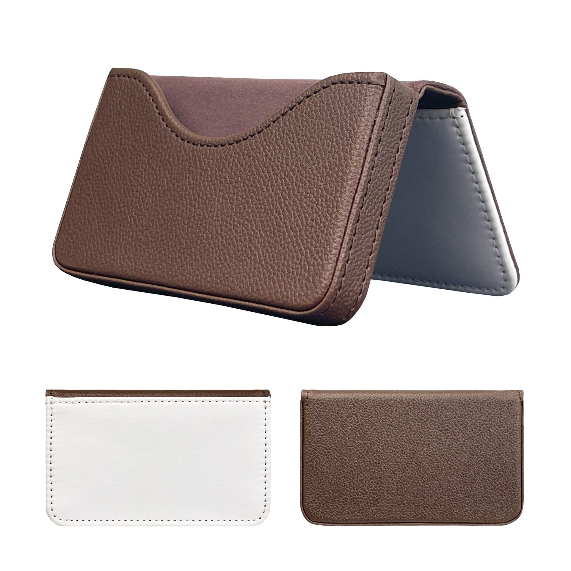 Black and Brown Card Holder for Travel Gifts in the United States - Sublimation Holder: Perfect Valentine’s Day Fun