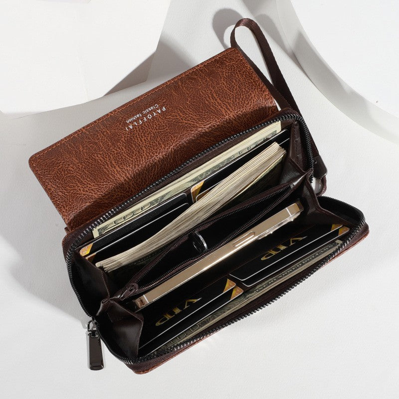 Black and Brown PU Wallet with 20% Off Urban Simplicity Packing - 20 urban simplicity packing