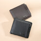Black and Brown Short Wallet for the United States with CHF Compatibility - Men: Big Capacity Tiny Drama united states