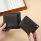 Black and Brown Short Wallet for the United States with CHF Compatibility - Men: Big Capacity Tiny Drama united states