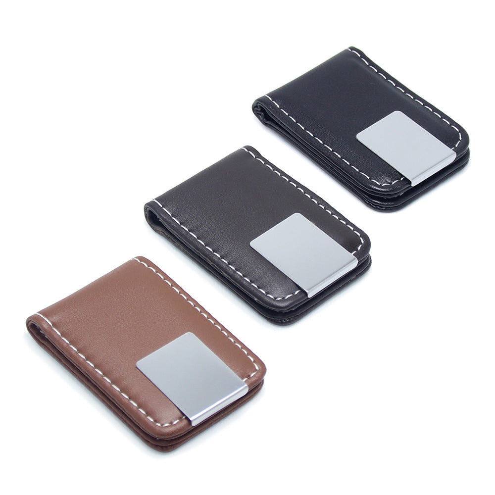 Black and Brown Synthetic Leather Lining for United States CHF Products - Magnetize Your Cash with Style Humor united