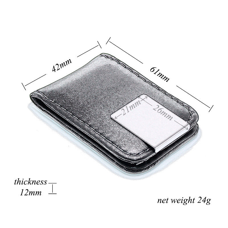 Black and Brown Synthetic Leather Lining for United States CHF Products - Magnetize Your Cash with Style Humor united