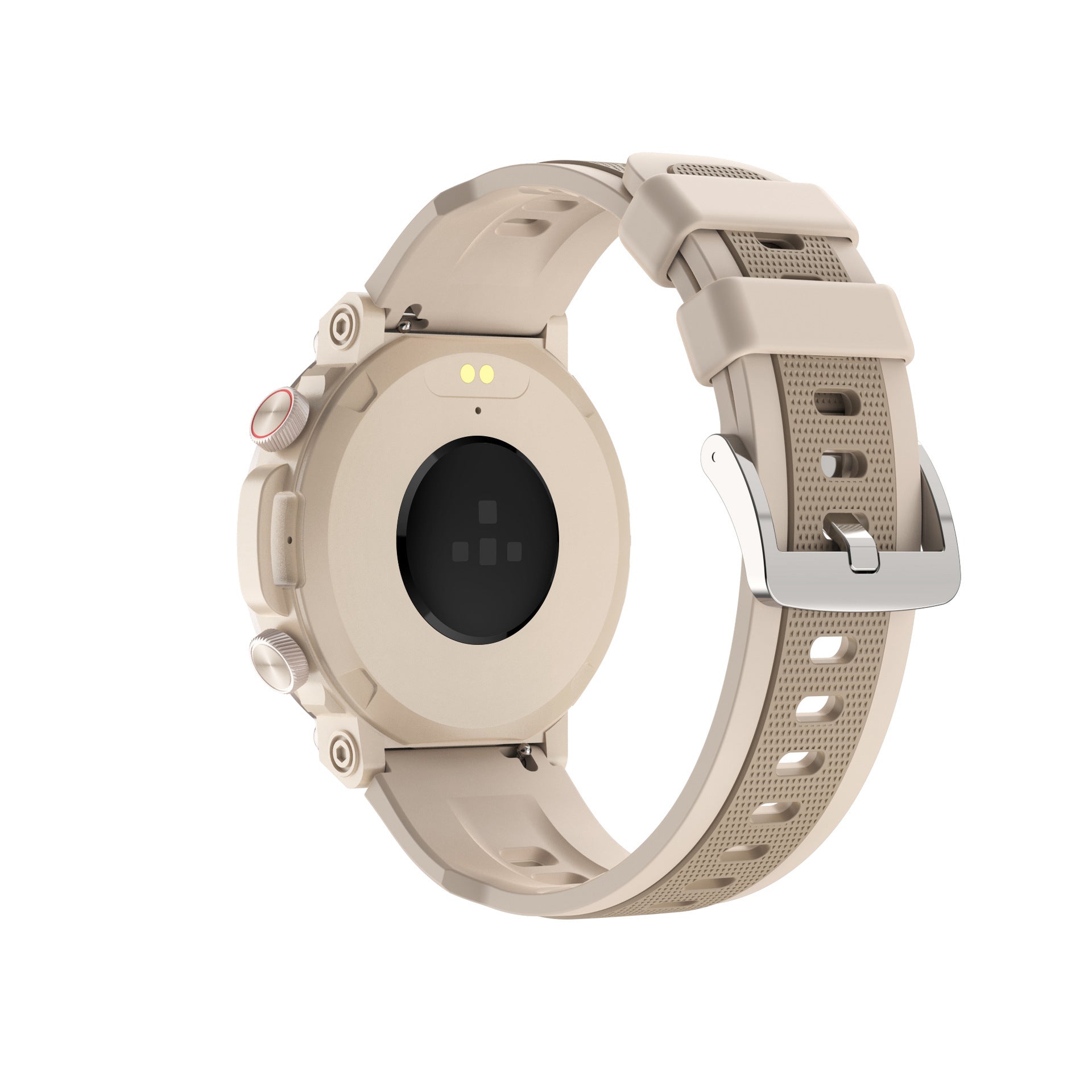 Black and Orange Strap Sports Smart Watch with Step Counting Heart Rate - Teleplus step counting strap sports smart