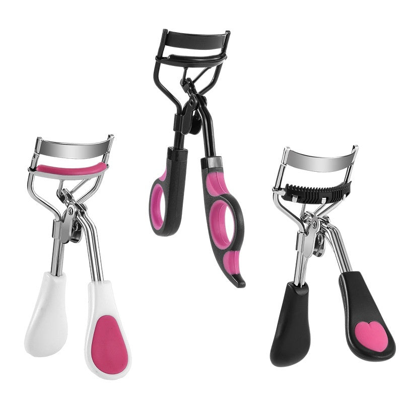Black and White Portable Eyelash Curler with Tape Packaging Options - Teleplus portable eyelash curler novice