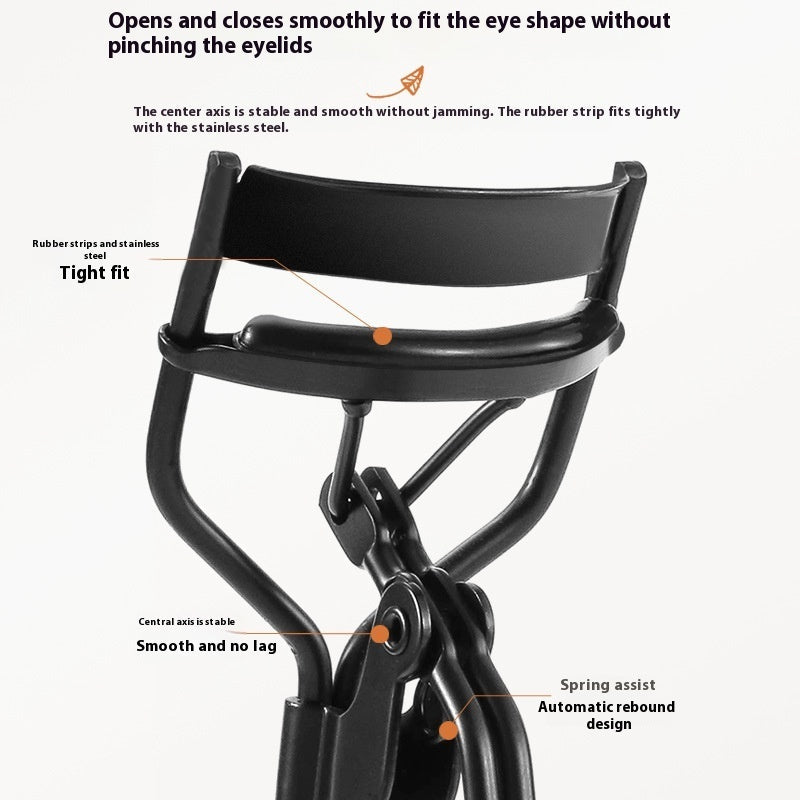 Black and White Portable Eyelash Curler with Tape Packaging Options - Teleplus portable eyelash curler novice