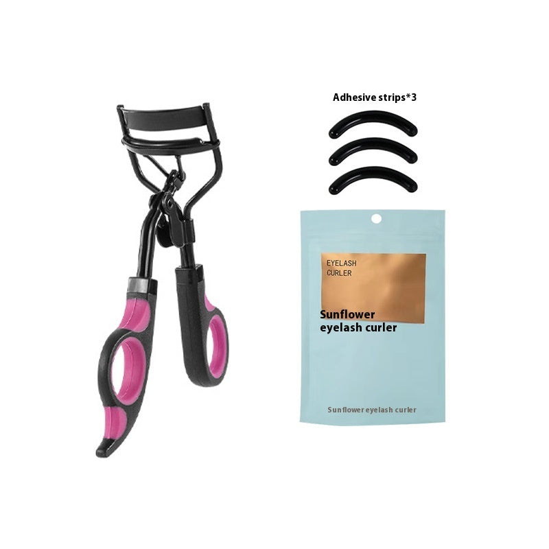 Black and White Portable Eyelash Curler with Tape Packaging Options - Teleplus portable eyelash curler novice