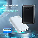 Black and White Portable Power Bank with Creative Design - Teleplus portable power bank white creative design