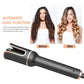 Black Automatic Spiral Curling Iron with Negative Ion Technology - Teleplus black automatic spiral electric curling