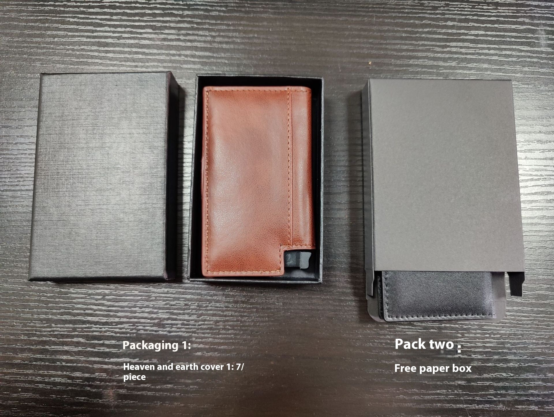 Black Carbon Fiber Metal Card Bag Wallet for Men with Genuine Leather - Men’s Dapper Dad Vibes metal card bag wallet