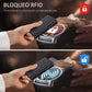 Black Carbon Fiber Microfiber Wallet for Men and Women with RFID Protection - Anti-theft Card Holder Sneaky Swipers