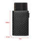 Black Carbon Fiber Microfiber Wallet for Men and Women with RFID Protection - Anti-theft Card Holder Sneaky Swipers