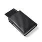 Black Carbon Fiber Microfiber Wallet for Men and Women with RFID Protection - Anti-theft Card Holder Sneaky Swipers