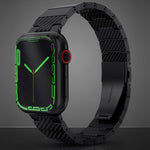 Black Carbon Fiber Strap for Apple Watch 22mm Lightweight Resin Design - Teleplus carbon fiber strap black lightweight