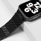 Black Carbon Fiber Strap for Apple Watch 22mm Lightweight Resin Design - Teleplus carbon fiber strap black lightweight