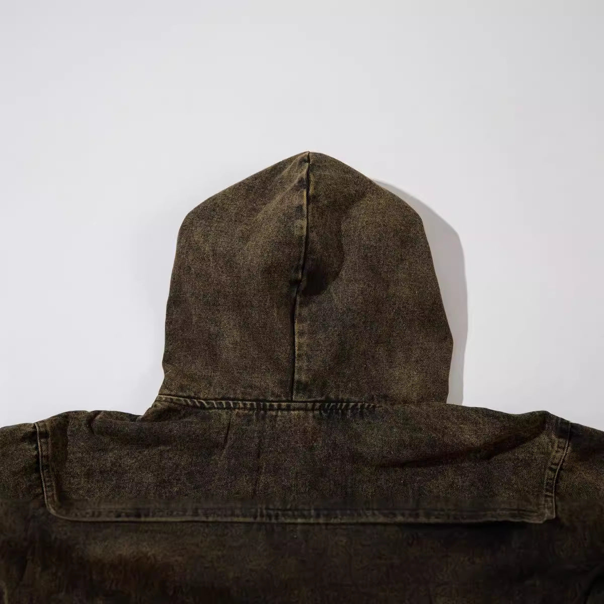 Black Cotton Pullover Hoodie for Teen Boys Men Hooded Long Sleeve Asian Size