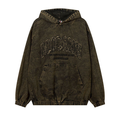 Black Cotton Pullover Hoodie for Teen Boys Men Hooded Long Sleeve Asian Size