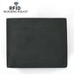 Black Crazy Horse Leather Short Wallet for Men in the United States - Sleek That Laughs at Thieves with RFID Magic