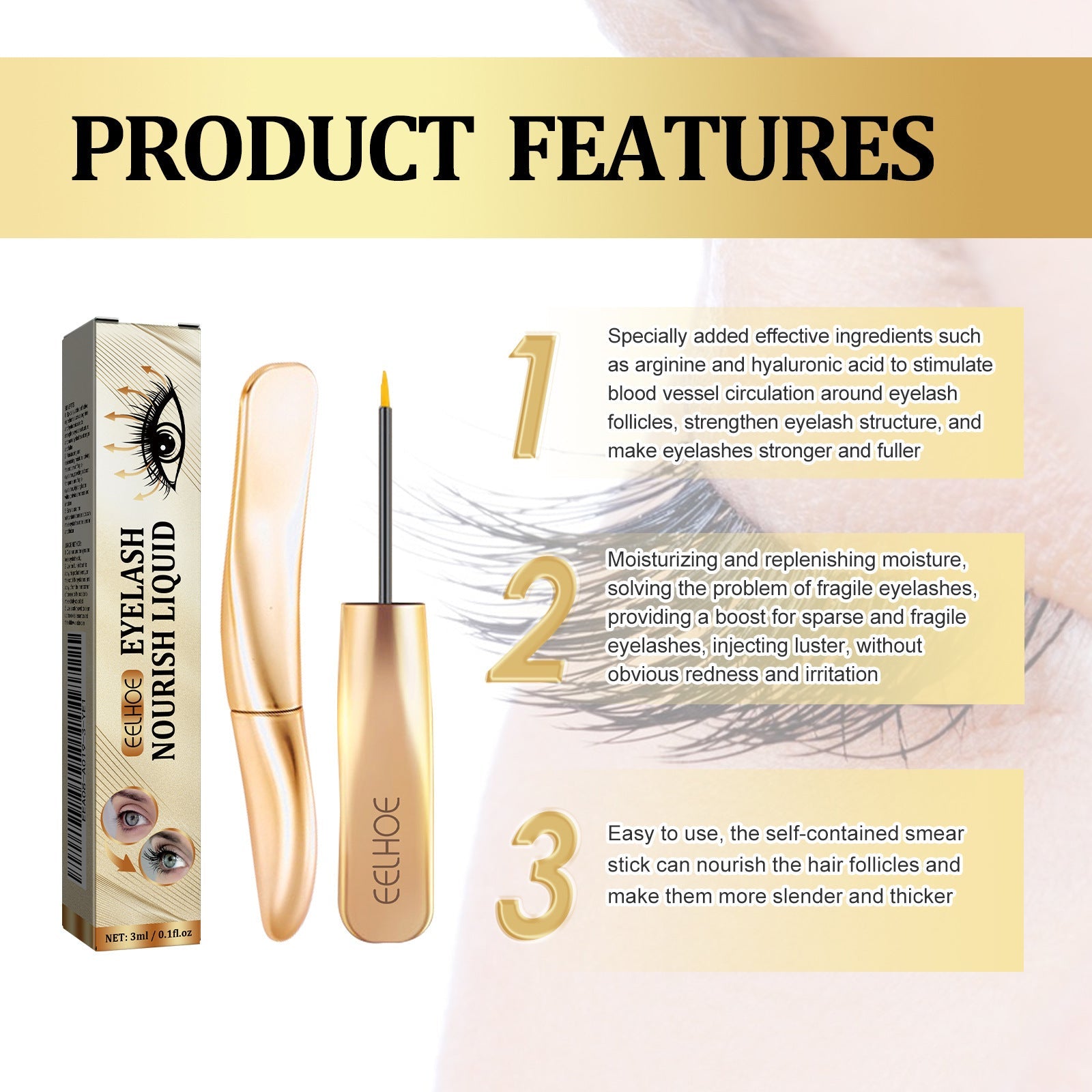 Black Curling Natural Mascara with Essence for Voluminous Eyelashes - Teleplus Eyelashe eyelashe essence black curling