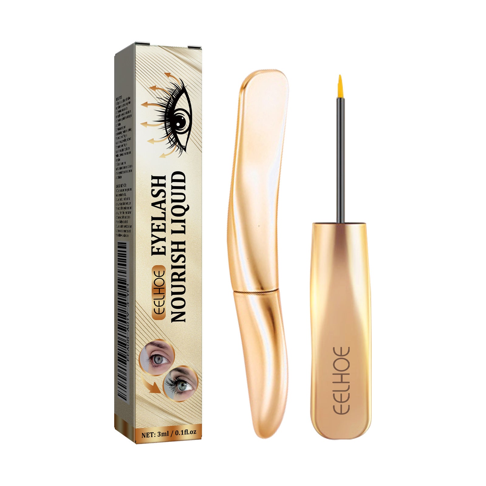 Black Curling Natural Mascara with Essence for Voluminous Eyelashes - Teleplus Eyelashe eyelashe essence black curling