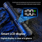 Black Digital Focus Flashlight with Portable Long Endurance and Strong Light - Teleplus flashlight charging portable