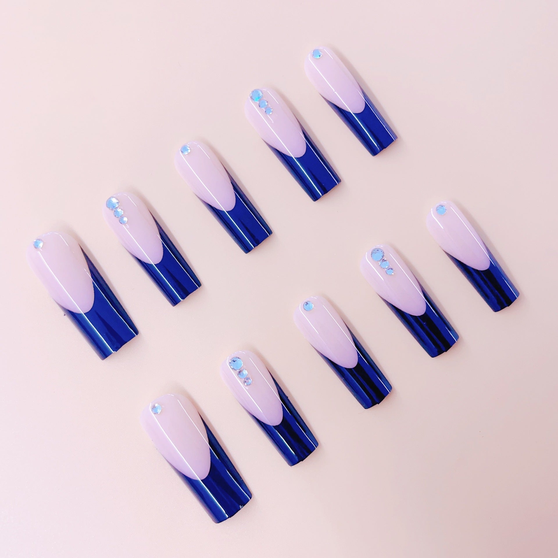 Black Edge French Glue for Long Ballet and Finished Wear Manicure - Teleplus black edge french long ballet finished